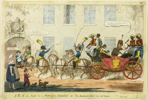 Una visita R-Y-L a una capital extranjera de George Cruikshank