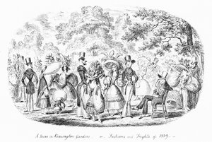 Una escena en Kensington Gardens, o modas y sustos de 1829