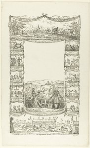 Anécdotas: Borde para una página de título de George Cruikshank