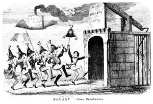 Agosto - Idees Napoliennes, siglo XIX de George Cruikshank
