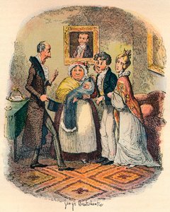 Bautizo en Bloomsbury, c1900 de George Cruikshank