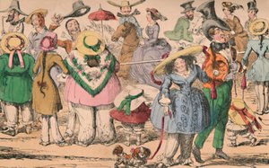 Exposición de Bloomers de Cruikshanks en Hyde Park, 1852, c1870 de George Cruikshank