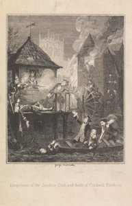 Dispersión del Club Jacobita y muerte de Cordwell Firebras de George Cruikshank