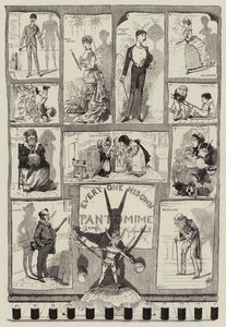 Cada uno su propia pantomima de George Cruikshank