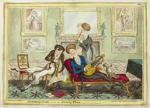 Humming Birds, o un trío de dandis de George Cruikshank
