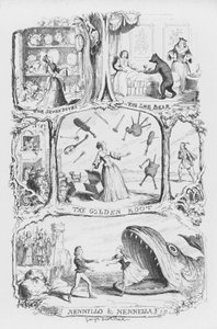 Ilustración para El Pentamerón por George Cruikshank (grabado)