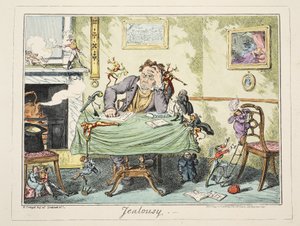 Celos, pub. 1835 de George Cruikshank