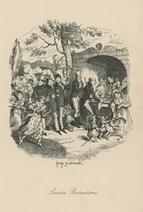 Recreaciones en Londres de George Cruikshank