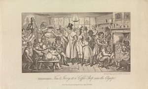 Medianoche, Tom y Jerry en una cafetería... de George Cruikshank