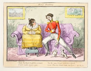 Caza de dinero, 1835 de George Cruikshank