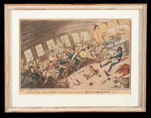 Salón en movimiento de George Cruikshank