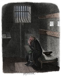 Escena de Oliver Twist de Charles Dickens, 1837
