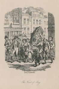 Escena de la vida londinense: El primero de mayo de George Cruikshank