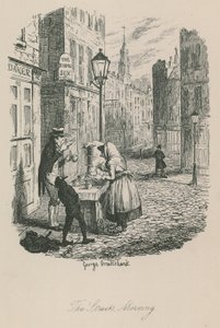 Escena de la vida en Londres: Las calles - mañana de George Cruikshank