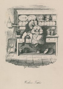 Escena de la vida londinense: Watkins Tottles de George Cruikshank