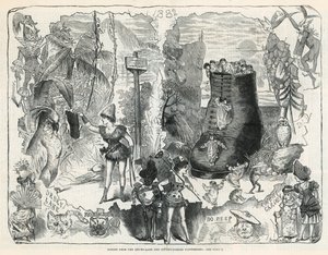 Escenas de los Pantomimas de Drury Lane y Covent Garden