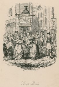 Seven Dials, Londres de George Cruikshank