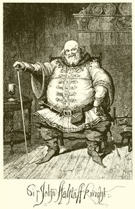 Sir John Falstaff de George Cruikshank