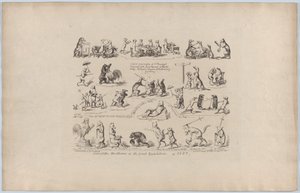 Algunas de las bufonadas de la Gran Exposición, 1851 de George Cruikshank