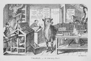 Tauro, un toro literario de George Cruikshank