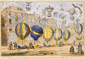 Globos de Taxi, pub. por G. Humphrey, 1825 de George Cruikshank
