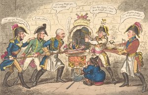 Los panaderos aliados o el sapo corso en el agujero, 1 de abril de 1814 de George Cruikshank