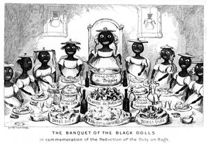 El banquete de las muñecas negras de George Cruikshank