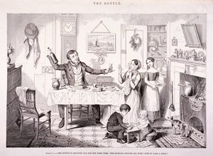 La Botella, 1847 de George Cruikshank