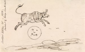 La vaca salta sobre la luna