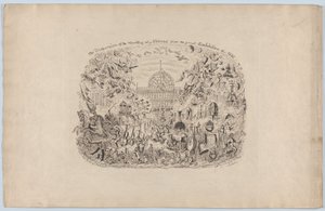 La Dispersión de las Obras de todas las Naciones de la Gran Exposición de 1851, 1851 de George Cruikshank