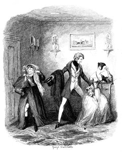 La fuga, principios-mediados del siglo XIX de George Cruikshank