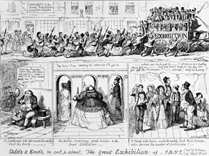 La Gran Exposición de 1851 en Hyde Park, Londres de George Cruikshank
