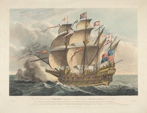 El Great Harry. El primer buque de guerra que llevaba cañones de George Cruikshank