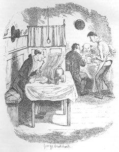 La persona alta, delgada y pálida, c. 1900 de George Cruikshank