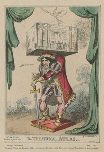 El Atlas Teatral: Edmund Kean como Ricardo III de George Cruikshank
