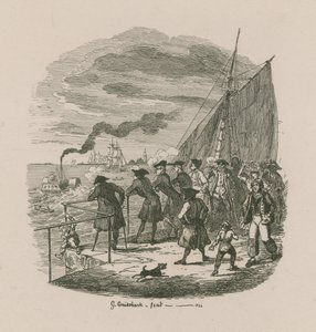 El paseo, Hospital de Greenwich de George Cruikshank