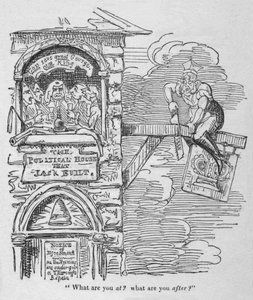 ¿Qué estás haciendo? ¿Qué estás buscando?, c. 1820 de George Cruikshank