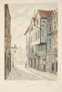 Calle Wych, cerca de The Strand, pub. c. 1840 de George Cruikshank