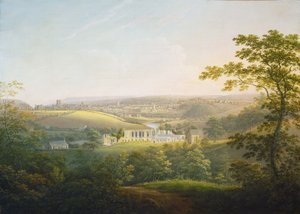 Abadía de Easby, cerca de Richmond de George Cuitt the Younger