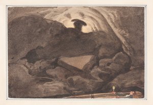 Escena en una cueva de George Cumberland
