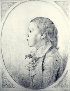 Retrato de Perfil de un Niño de George Dance