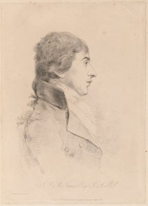 Retrato de J.M.W. Turner, R.A., c.1800 (aguafuerte) de George Dance