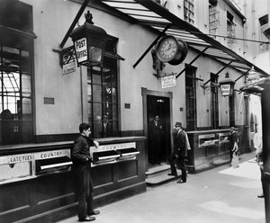 Oficina de correos de Lombard Street, Ciudad de Londres, finales del siglo XIX - principios del siglo XX de George Davison Reid