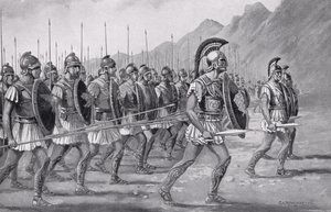 Una Falange Macedónica, ilustración de 