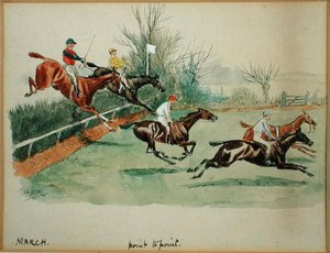 El mes de marzo: Point to Point de George Derville Rowlandson