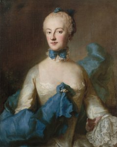 Duquesa María Ana Josefa de Baviera 1734-1776, margravina de Baden-Baden, c. 1750 de George Desmarées
