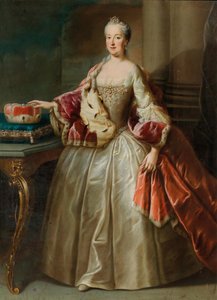 Retrato de María Ana de Pfalz-Sulzbach 1722-1790, Princesa de Baviera de George Desmarées