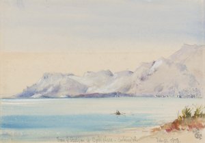 Desde la estación en Bordighera, mirando al oeste, 25 de febrero de 1878