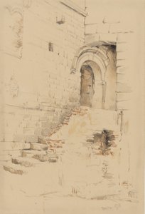 En un patio adyacente a S. Siro, San Remo, enero de 1878 de George Douglas Tinling