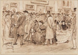 Sr. Fielding, ¿qué piensa de estas imágenes? Esto es Arte, Vista Privada en la Galería Grosvenor de George du Maurier